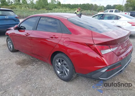 2024 Hyundai Elantra Hybrid Blue from USA, damaged, VIN KMHLM4DJXRU096104